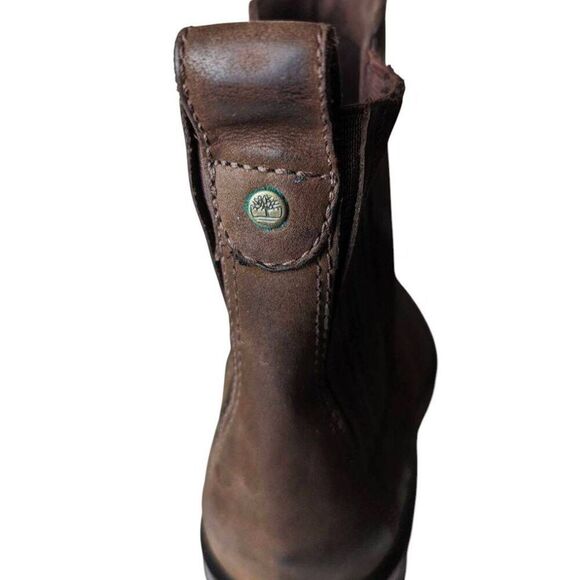 TIMBERLAND Brown Leather Chelsea Boot Size 8.5M - Picture 7 of 8